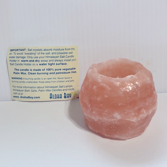 Himalayan Salt Crystal Rock Tealight Candleholder 1.6 oz - Picture 2 of 15